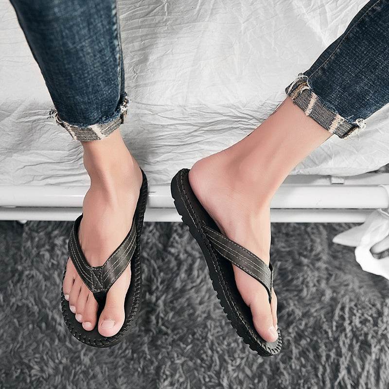Summer flip-flops outdoor beach sandals men - Mubimart