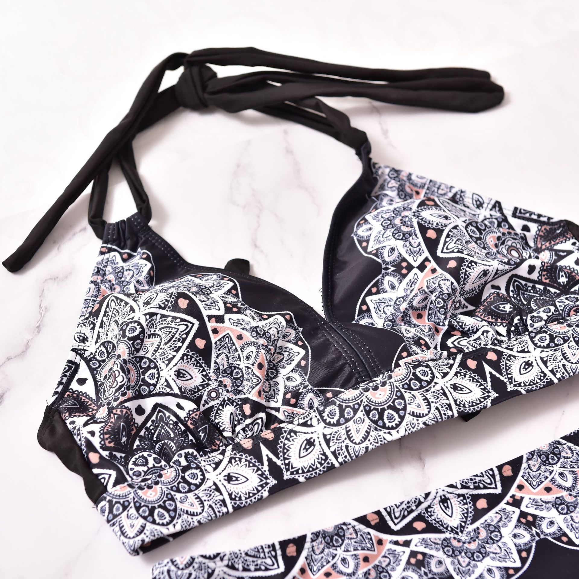 Printed split bikini - Mubimart -  