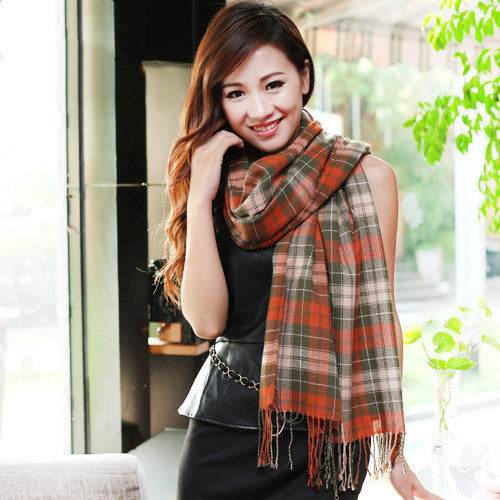 Thick and long unisex scarves - Mubimart