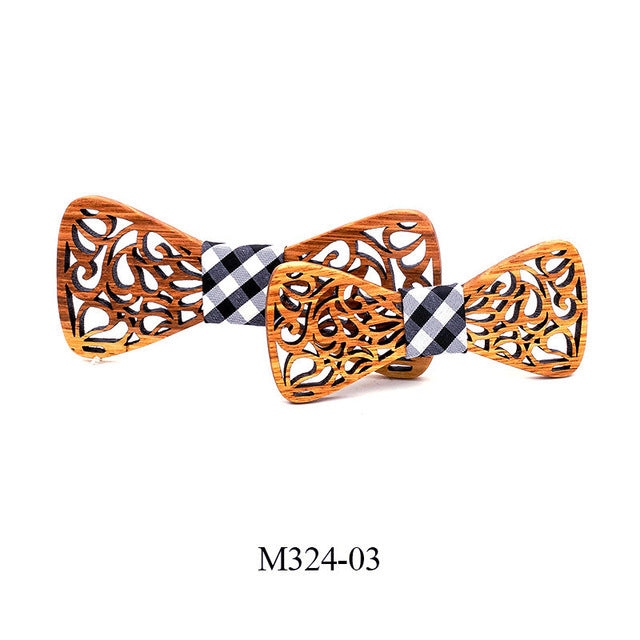 Wooden bow tie