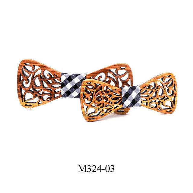 Wooden bow tie - Mubimart
