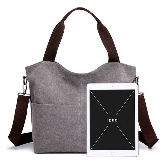 Shoulder women bag canvas bag - Mubimart