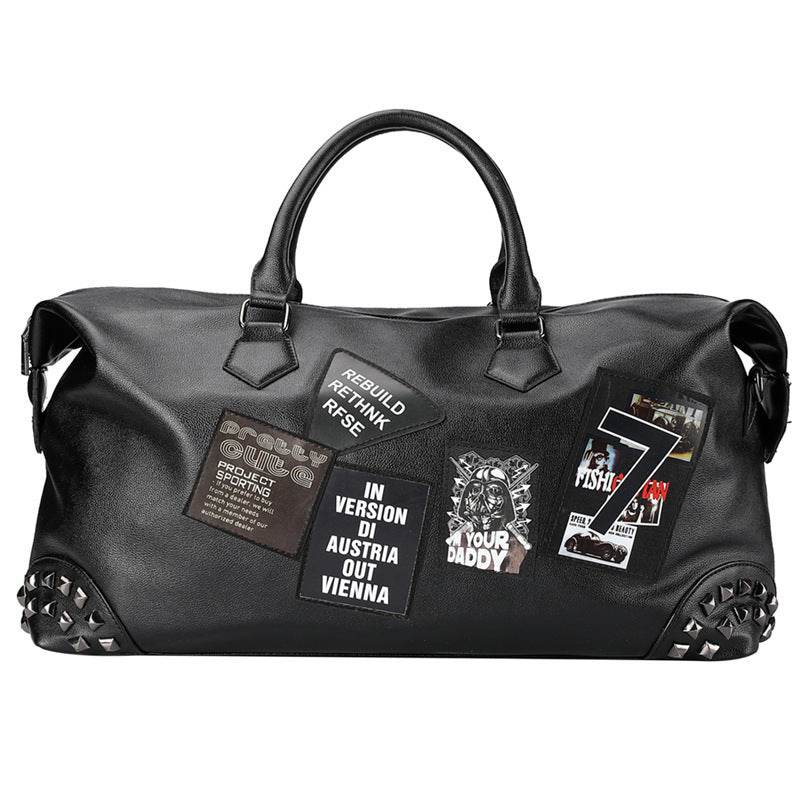 Leather gym bag - Mubimart
