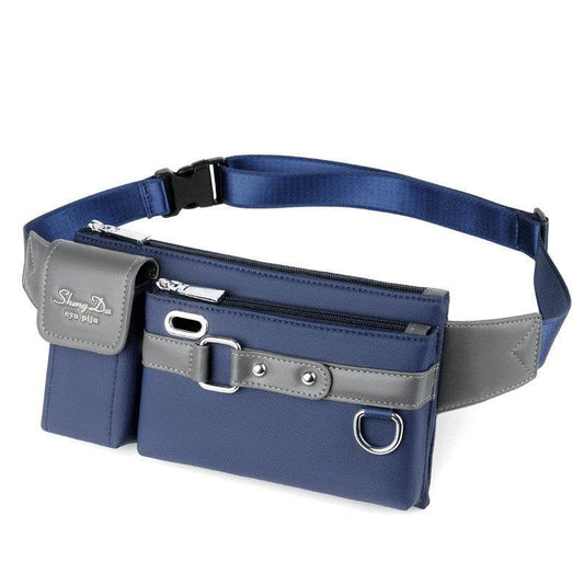 Mens Lightweight Oxford Cloth Cell Phone Messenger Bag - Mubimart