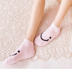 Cute cotton socks low-cut non-slip ladies boat socks - Mubimart -  