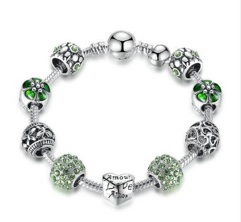 Silver Charm Bracelet - Mubimart