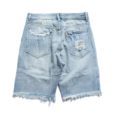 Gescheurde denim shorts