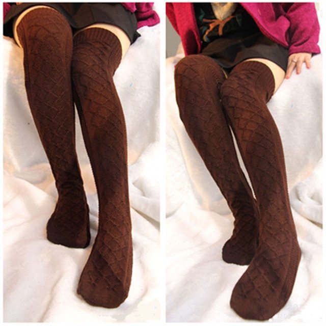 Autumn and winter stockings over the knee high socks - Mubimart -  