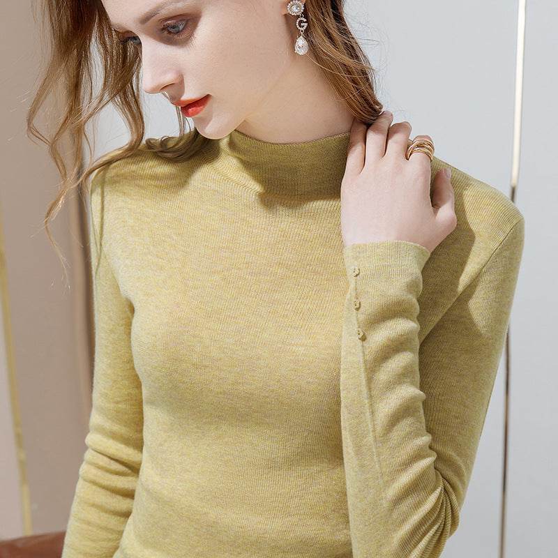 Half turtleneck sweater - Mubimart