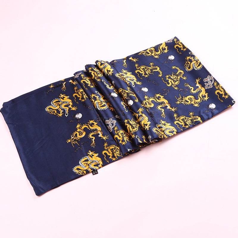 Double silk crepe satin scarf for men - Mubimart