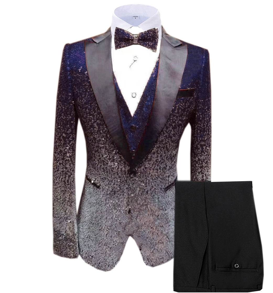 Three-piece Stage Suit For Men - Mubimart