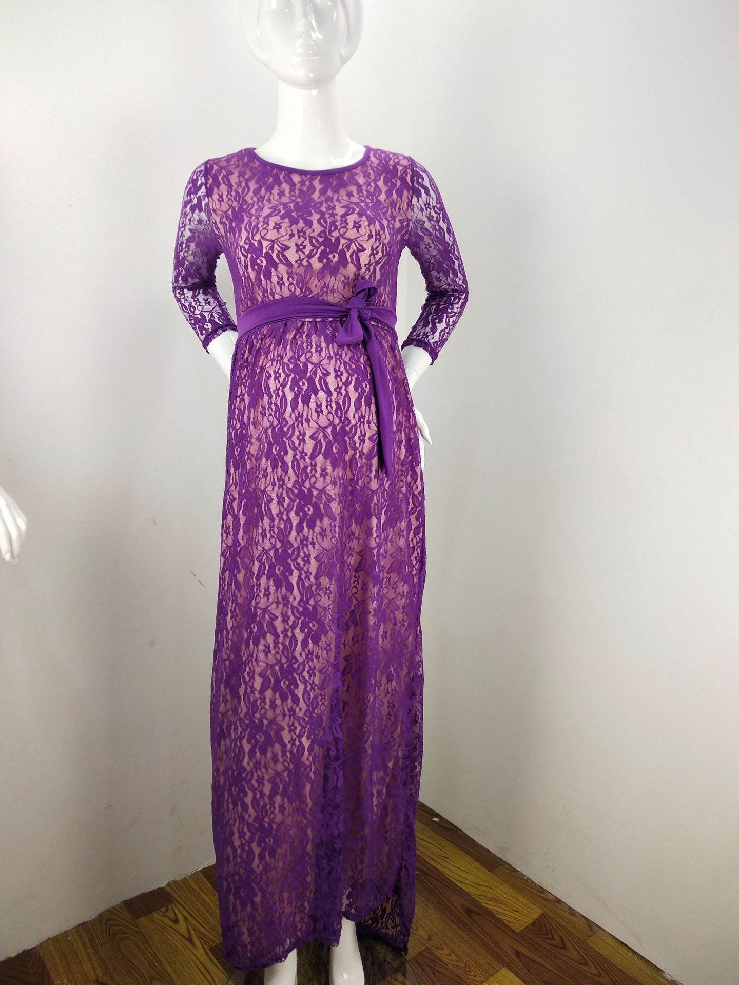 Off-shoulder maxi dress - Mubimart