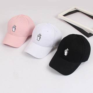 Curved brim hat baseball cap duck tongue hat - Mubimart