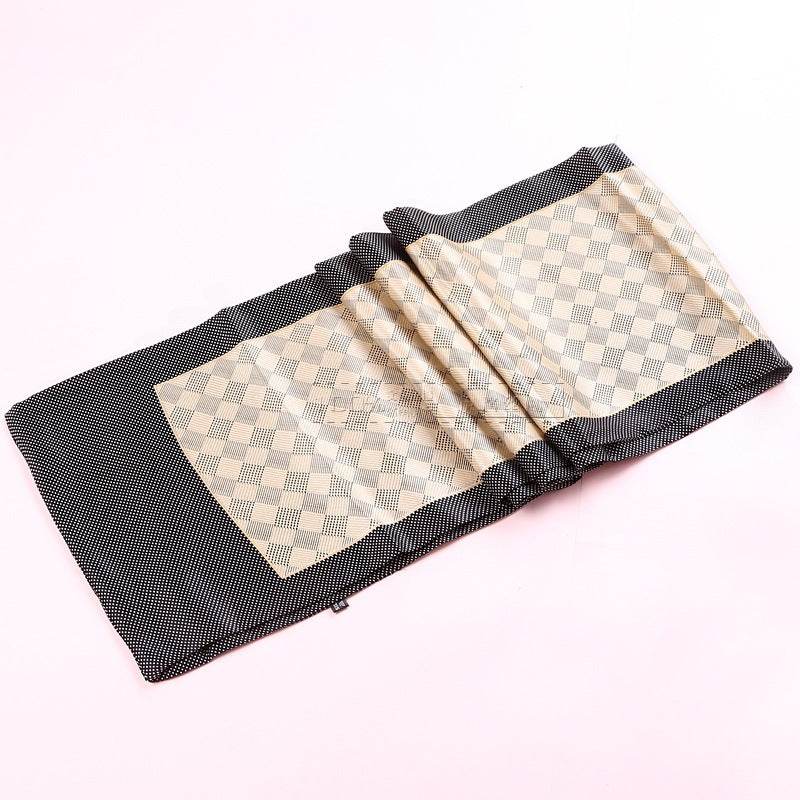 Double silk crepe satin scarf for men - Mubimart