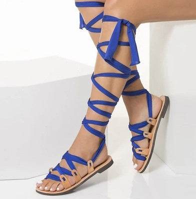 Beach strap flat sandals - Mubimart
