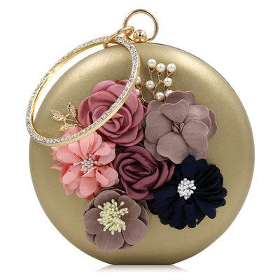 Gorgeous Round Clutches - RED - Mubimart