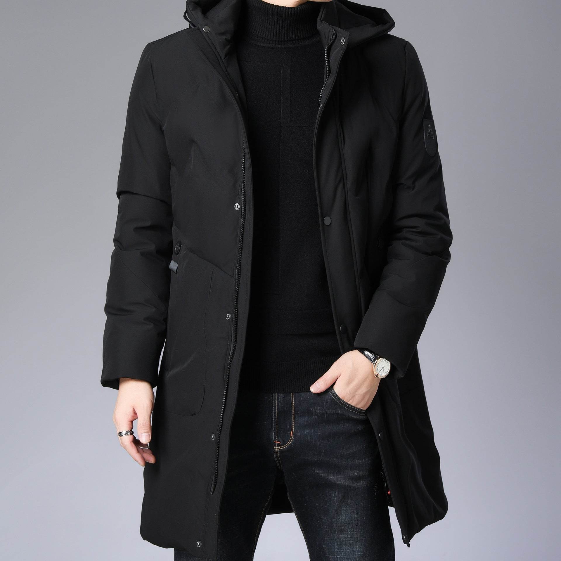 Hooded Coat Baggy Coat Men - Mubimart