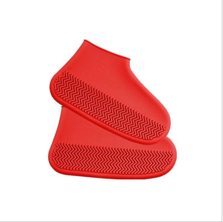 Men and women hiking slip wearable easy to carry silicone rain boots - Mubimart