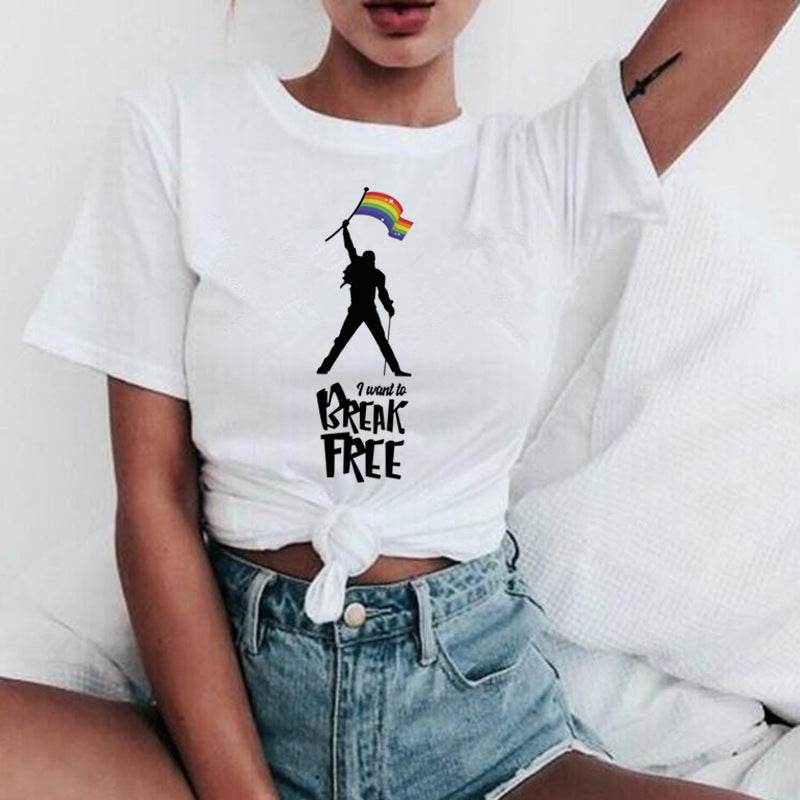 Women's T-shirt fashion plus size - Mubimart
