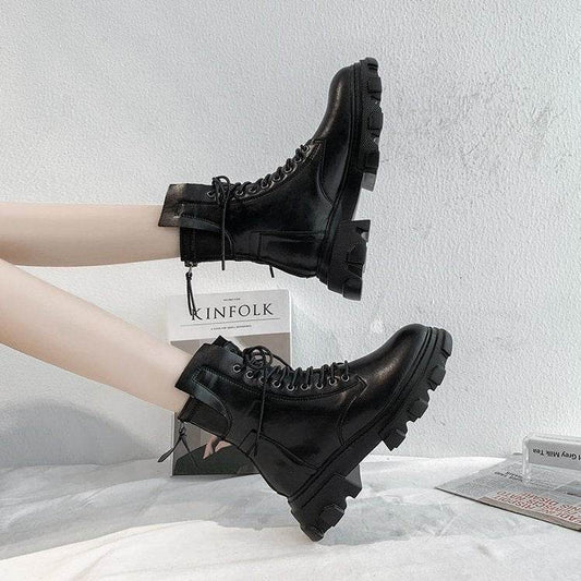 Irregular Martin boots women - Mubimart