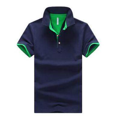 Mens Stand Collar Polo Shirt - Mubimart