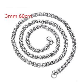 Titanium Steel Necklace Simple Men And Women Cross Necklace - Mubimart