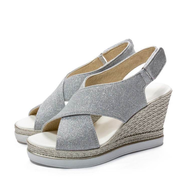 Platform Wedge Sandals - Mubimart