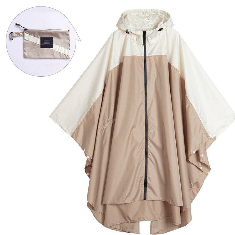 Cape stitched raincoat