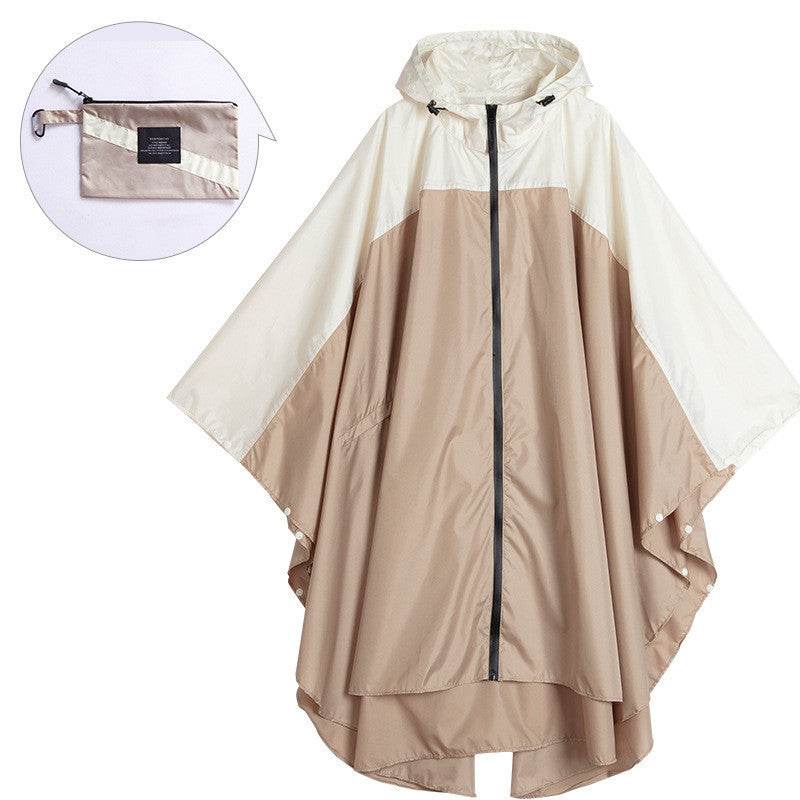 Cape stitched raincoat - Mubimart