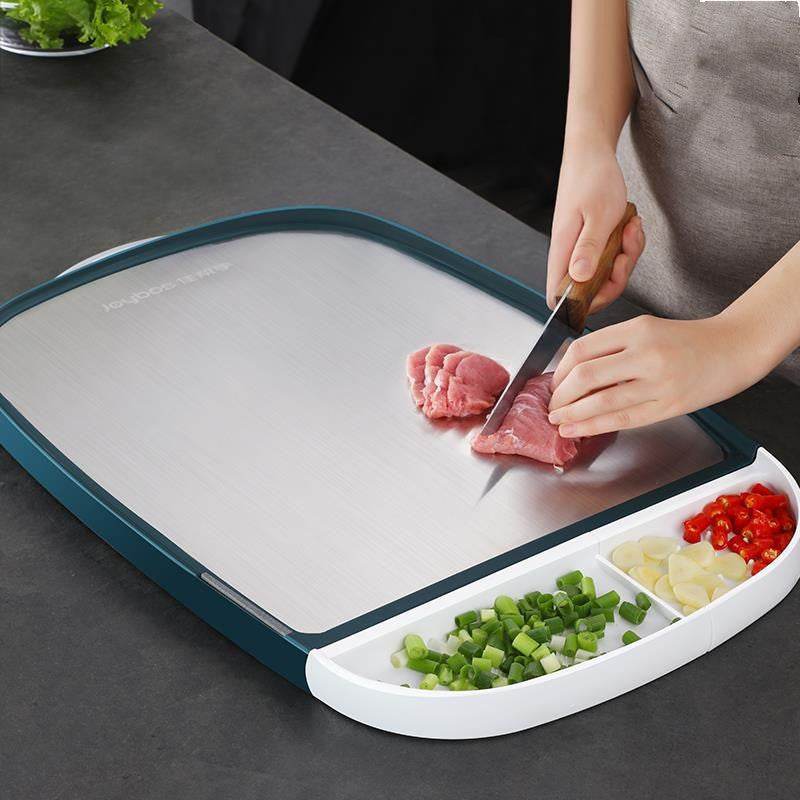 Multifunctional Stainless Steel Cutting Board Thickened Chopping Mildew Proof - Mubimart