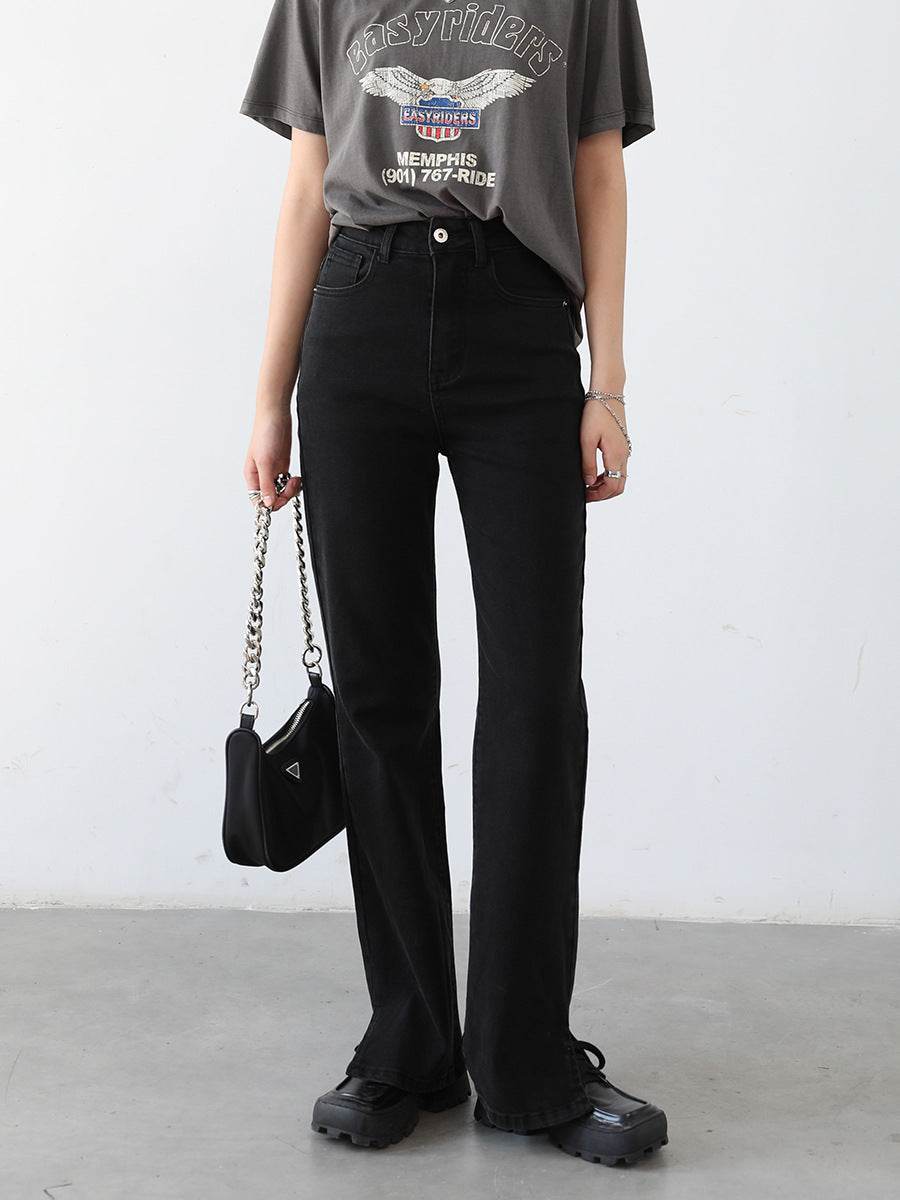 Loving High-waisted Slim Women's Bootcut Jeans - Mubimart