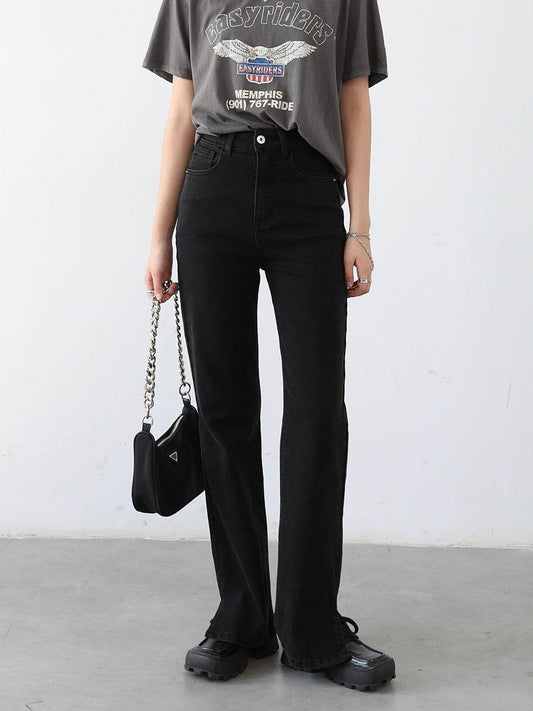 Loving High-waisted Slim Women's Bootcut Jeans - Mubimart