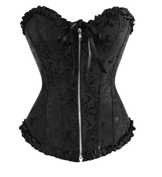 Zipper Flower Court Shaper Belly And Waist Shaping Clothes - Mubimart