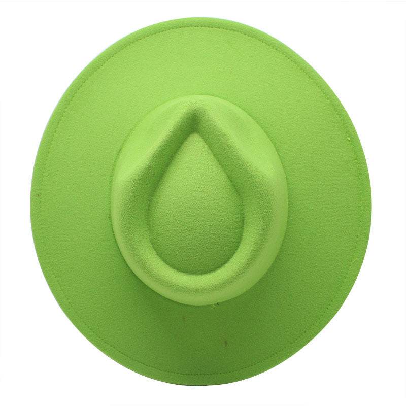 New Woolen Casual Fedora Hat - Mubimart