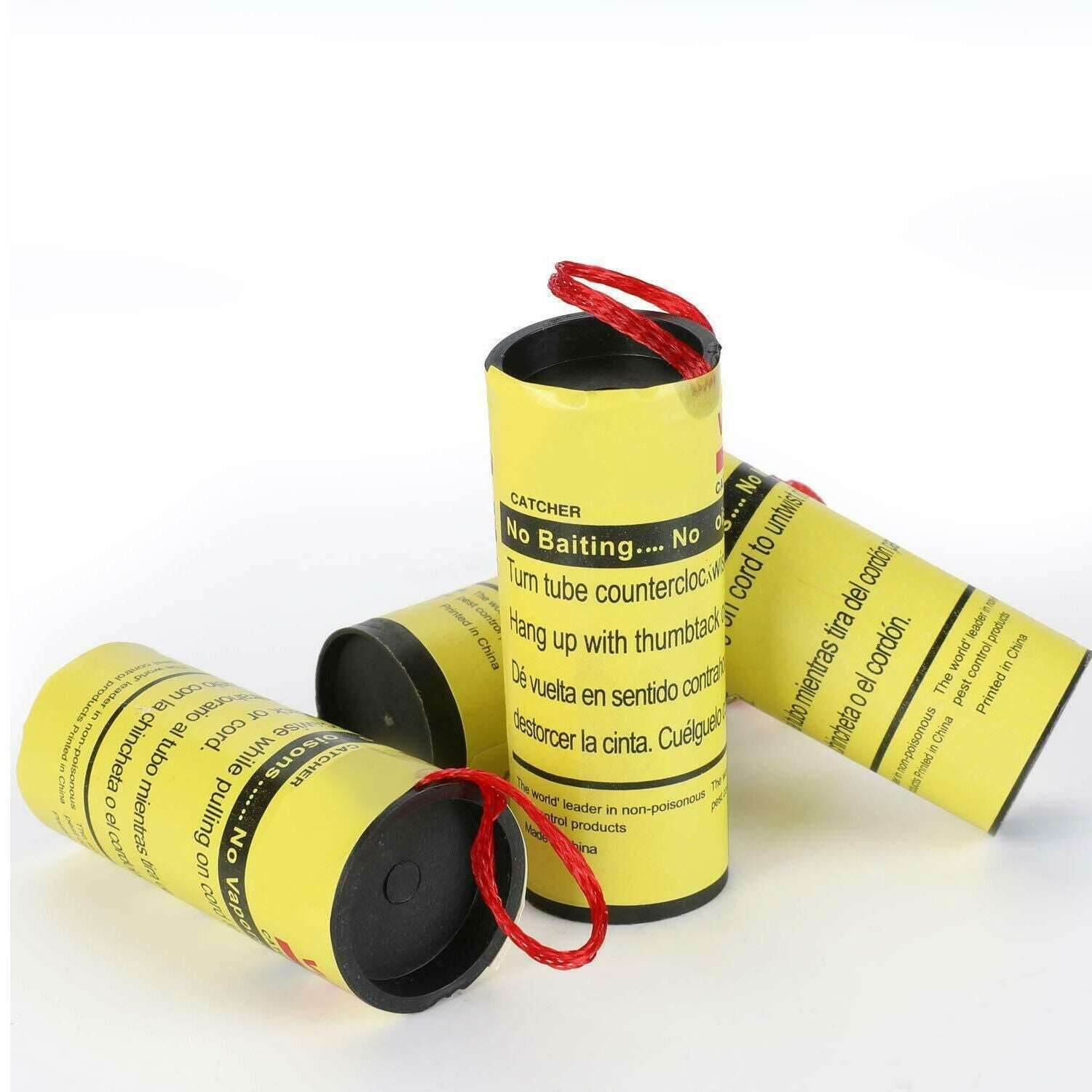 16 INSECT BUG FLY GLUE PAPER CATCHER TRAP RIBBON TAPE STRIP STICKY FLIES ROLLS - Mubimart