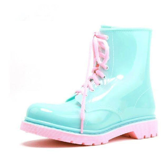 Transparent glitter rain boots - Mubimart