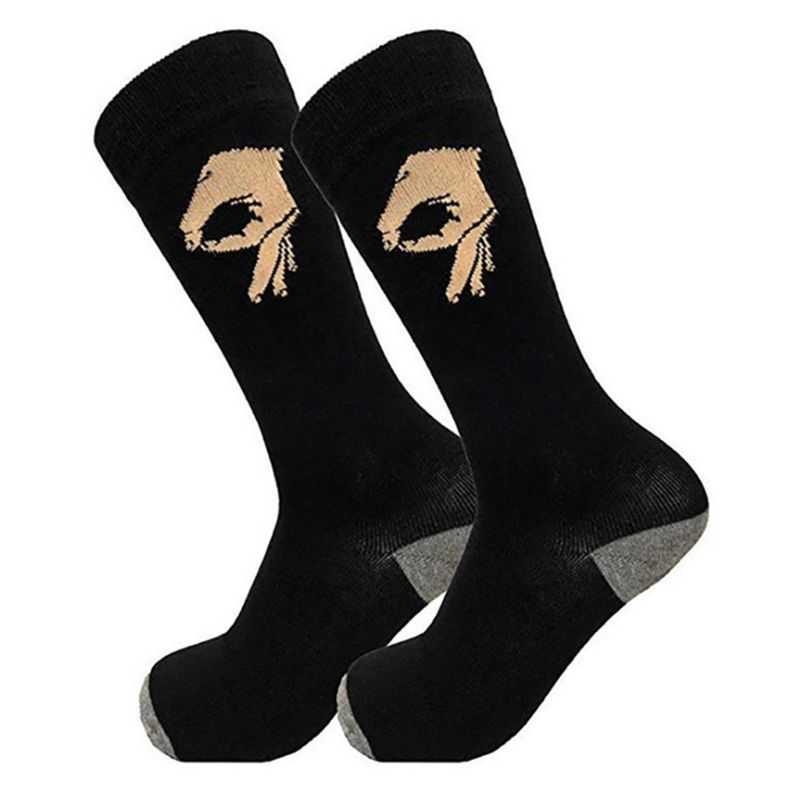 Ok gesture socks cotton socks - Mubimart -  