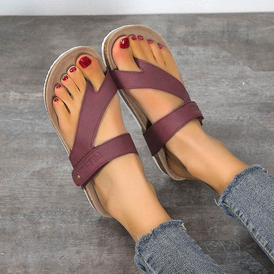Women's Flat Sandals Flip Flops Slippers Outdoor Daily Casual Beach Shoes Slides - Mubimart