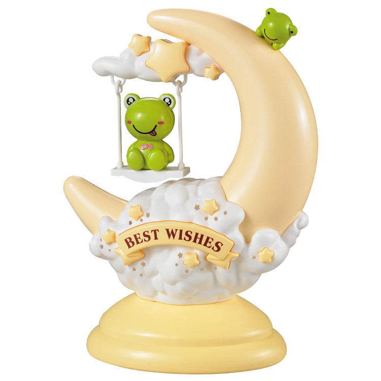 Cartoon moon table lamp - Mubimart