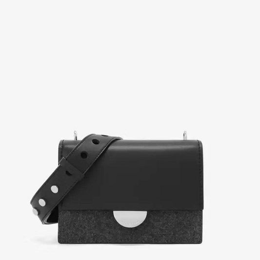 Shoulder strap women bag small square bag small semicircle - Mubimart