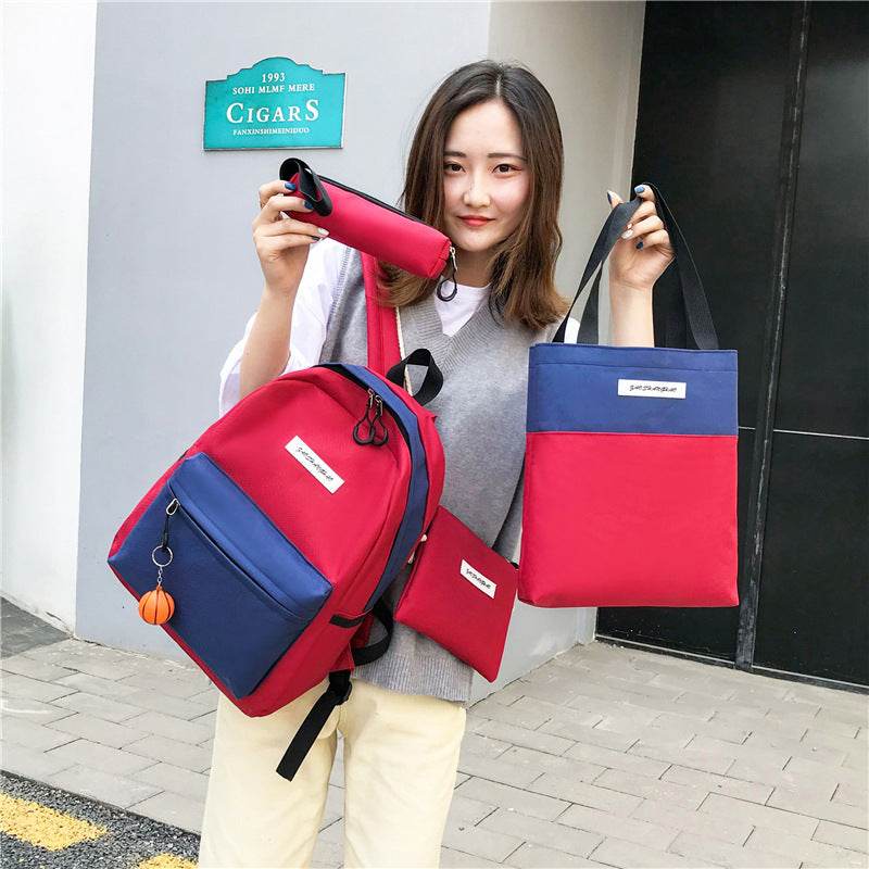 4-piece backpack backpack - Mubimart