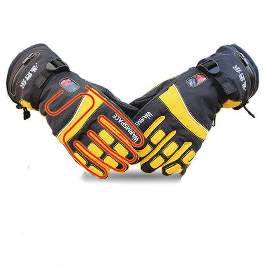 Wimber temperature control electric heating gloves double-sided heating charging heating to keep warm cycling hand warmer men and women winter 800A - Mubimart