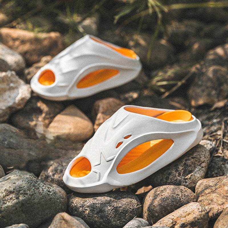 Summer Outdoor Sports Slipper Men Fashion Beach Shoes Indoor Non-slip Floor Bathroom Slippers Women House Shoes - Mubimart