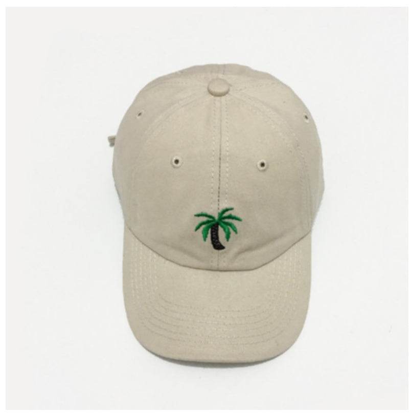 Embroidered Hat Coconut Versatile Cap Fashion Personality Baseball Cap - Mubimart