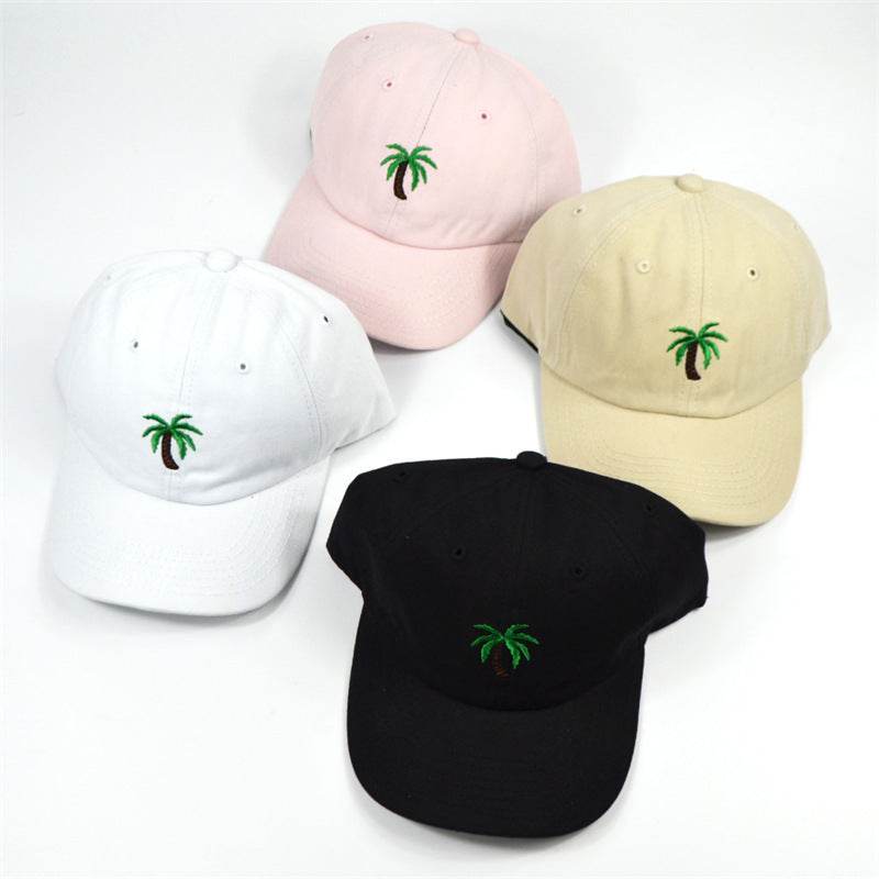 Embroidered Hat Coconut Versatile Cap Fashion Personality Baseball Cap - Mubimart