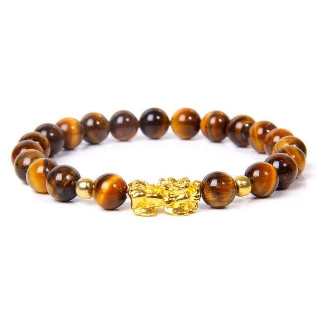 Women Men Feng Shui Buddha Bracelet Golden Piuxiu Charm - Mubimart