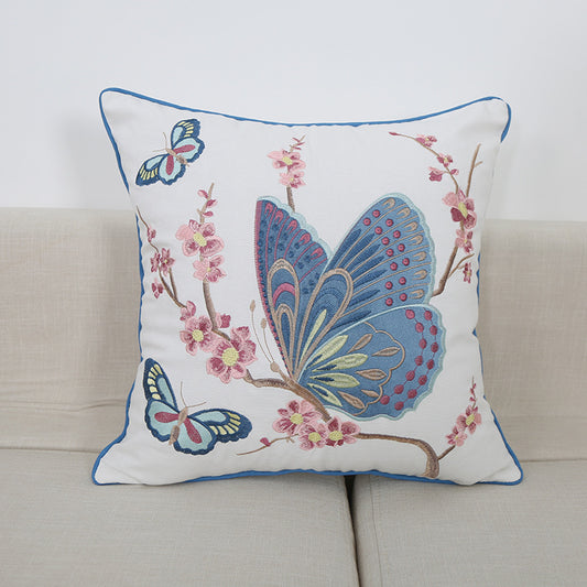 Embroidered Throw Pillow Cushion Office Sofa Pillow Cushion