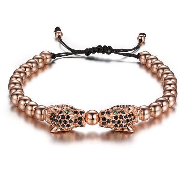 Men Bracelet Gold Beads - Mubimart