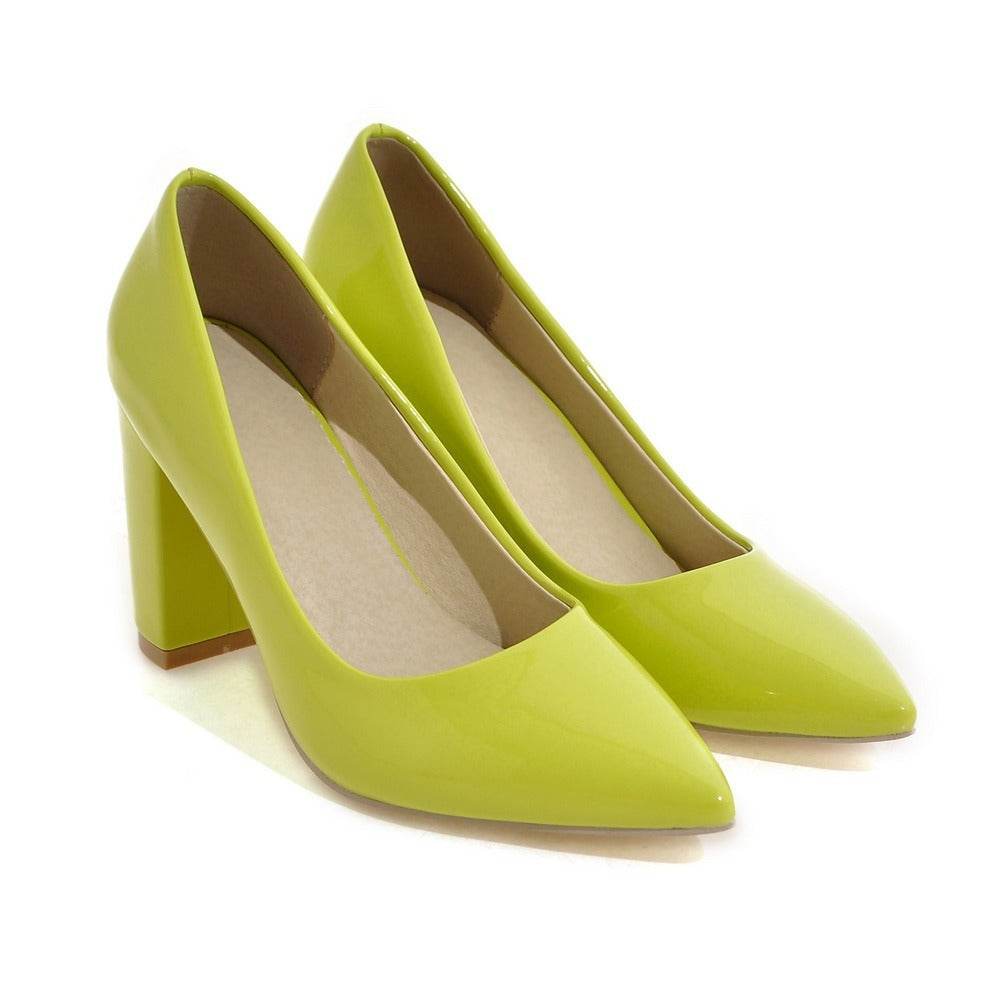High Heeled Shoes Women's Shoes Work New Pointed Shoes - Mubimart