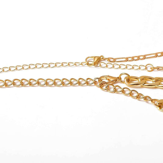 Retro Niche Double-Layer Chain Necklace Women - Mubimart